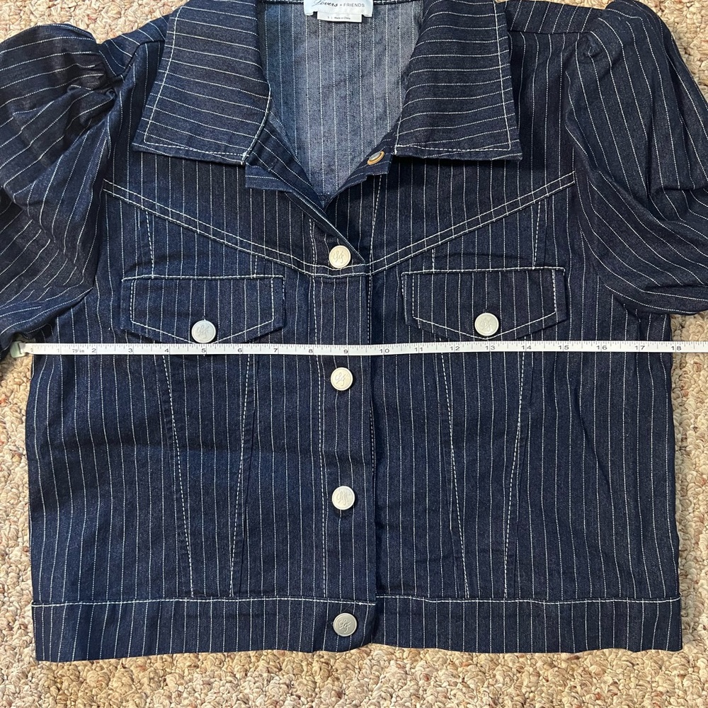 Lovers + Friends Pinstripe Denim Jacket - Picture 10 of 10